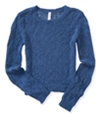 Aeropostale Womens Sheer Cropped Pullover Sweater