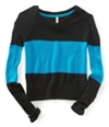 Aeropostale Womens Colorblock Boxy Crew Knit Sweater