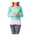 Aeropostale Womens Solid Cable V Neck Knit Sweater