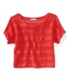Aeropostale Womens Cropped Ted Knit Sweater