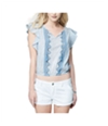 Aeropostale Womens Flutter Knit Blouse