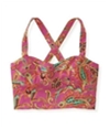 Aeropostale Womens Cropped Paisley Corset Tank Top