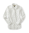 Aeropostale Womens Dot Print Button Up Shirt