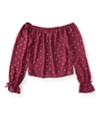Aeropostale Womens Peasant Knit Blouse