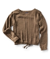 Aeropostale Womens Long Sleeve Knit Blouse