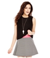 Aeropostale Womens Zigzag Skater Mini Skirt