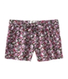 Aeropostale Womens Floral Print Waistie Casual Mini Shorts