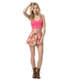 Aeropostale Womens Watercolor Floral Pleated Skirt 891 M