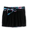 Aeropostale Womens Velour Removable Belt Mini Skirt