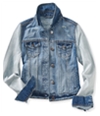 Aeropostale Womens Classic Cropped Denim Vest