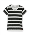 Ecko Unltd. Womens Stripe Slub Graphic T-Shirt black M