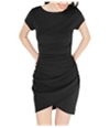 Planet Gold Womens Ruched Bodycon Dress