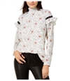 Glam Womens Studded Peasant Blouse