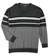 Alfani Mens Bold Pop Striped V Neck Pullover Sweater, TW1