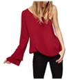 Sanctuary Clothing Womens Solid One Shoulder Blouse, TW2