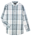 Alfani Mens Meyrin Plaid Ls Button Up Shirt