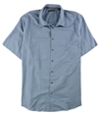 Alfani Mens Slim-Fit Striped Button Up Shirt neonavy Big 2X