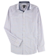 Bar Iii Mens Gingham Button Up Dress Shirt, TW1