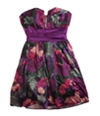 Bee Darlin Womens Strapless Floral Sundress