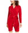 Almost Famous Womens Belted Romper Jumpsuit