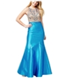 Say Yes To The Prom Womens Beaded Gown Dress