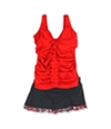 Profile Womens Ruffle Aztec 2 Piece Tankini, TW1