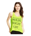 Pretty Rebellious Clothing Womens Coffee Neon Tank Top