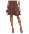 Tommy Hilfiger Womens Faux-Suede Flared Skirt