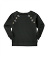Hazel Womens Rhinestone Pullover Blouse
