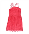 Kensie Womens Crochet A-Line Sheath Dress