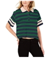 Rules Of Etiquette Womens Boxy Striped Polo Shirt