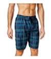 Newport Blue Mens Plaid Swim Bottom Board Shorts