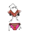 Raisins Womens Tribal Fringe 2 Piece Bikini