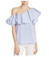 Mlm Label Womens Ruffle One Shoulder Blouse