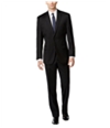 Calvin Klein Mens Modern-Fit Two Button Formal Suit black 42x35