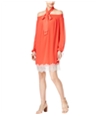 Michael Kors Womens Lace-Hem Off-Shoulder Dress