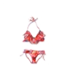 Raisins Womens Fringed Beaded Side Tie 2 Piece Bikini, TW1