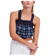 Free People Womens Bubble Crop Top Blouse