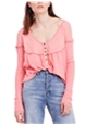 Free People Womens Down Under Henley Shirt