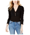 Free People Womens Gemma Henley Blouse