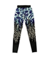 Petticoat Alley Womens Printed Stretch Athletic Track Pants