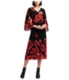 Dkny Womens Floral Pleated Dress