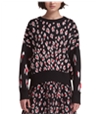 Dkny Womens Leopard Pullover Sweater