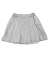 BCBG Womens Striped A-line Flared Skirt blackwhite XXS