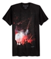 Ring Of Fire Mens All Night Concert Graphic T-Shirt black L