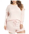 P.J. Salvage Womens Ruffled Peachy Jersey Pajama Shorts