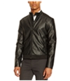 Kenneth Cole Mens Faux Leather Motorcycle Jacket, TW1