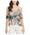 Rachel Roy Womens Tiered Cold Shoulder Blouse