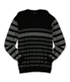 Sons of Intrigue Mens Horizontal Stripe Pullover Sweater blackcombo 2XL