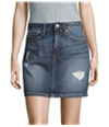 Calvin Klein Womens Distressed A-Line Skirt